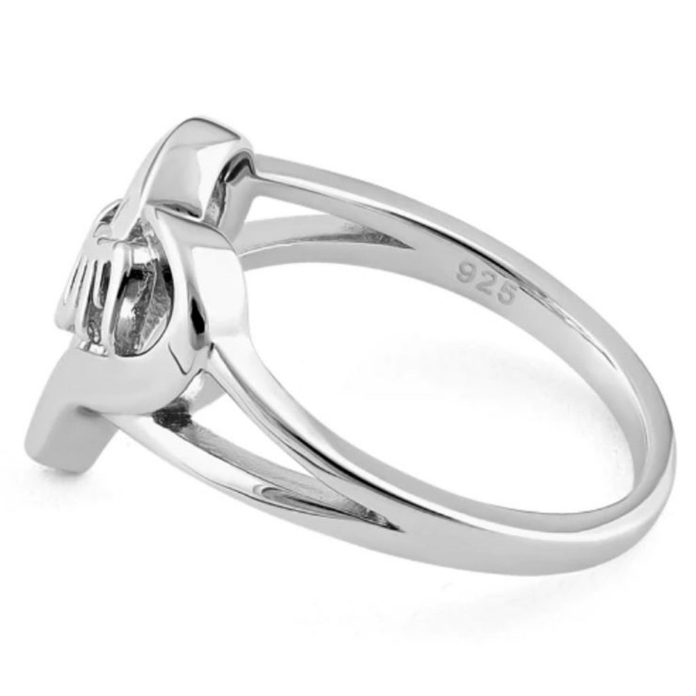925 STERLING SILVER Mom Mother's Day Heart Ring - Picture 15 of 16